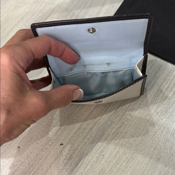 Vintage Coach Black and Cream Leather Wallet - Picture 4 of 6